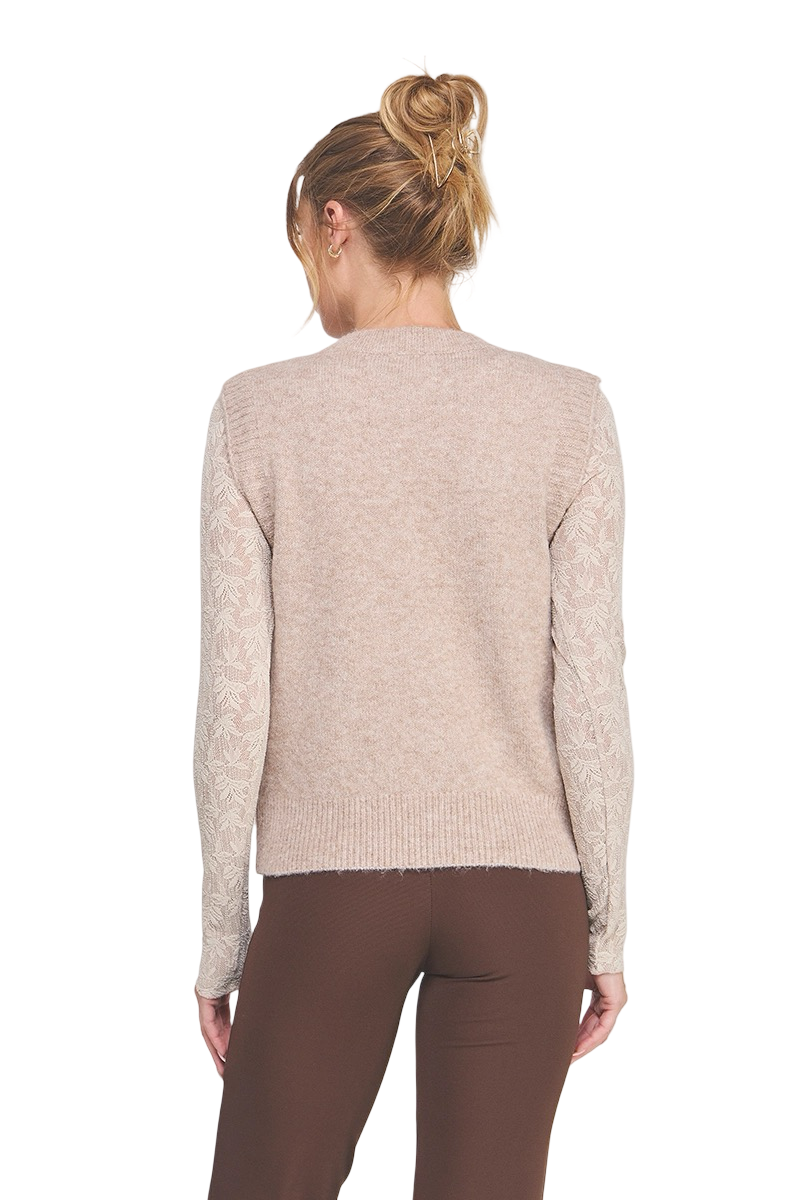 Apparel-Allie Rose Floral Embroidery Sweater Vest Top