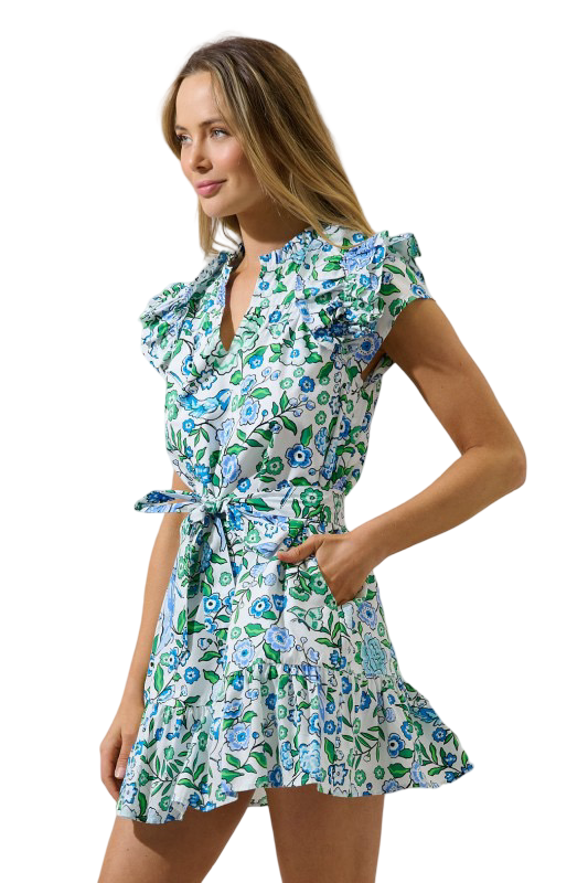 Sugarlips Ivonna Ruffle Mini Dress Gianne Floral