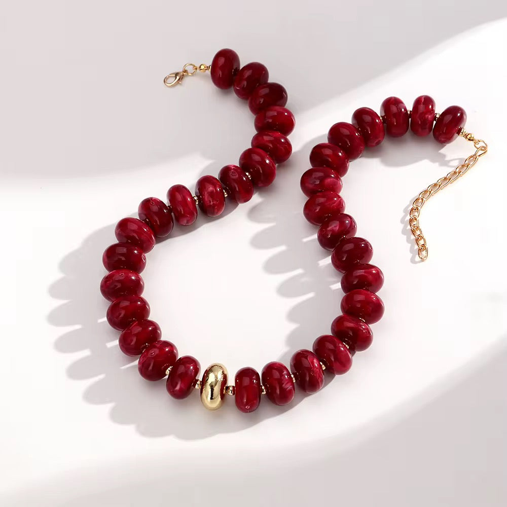Necklaces- Beaded Resin Necklace