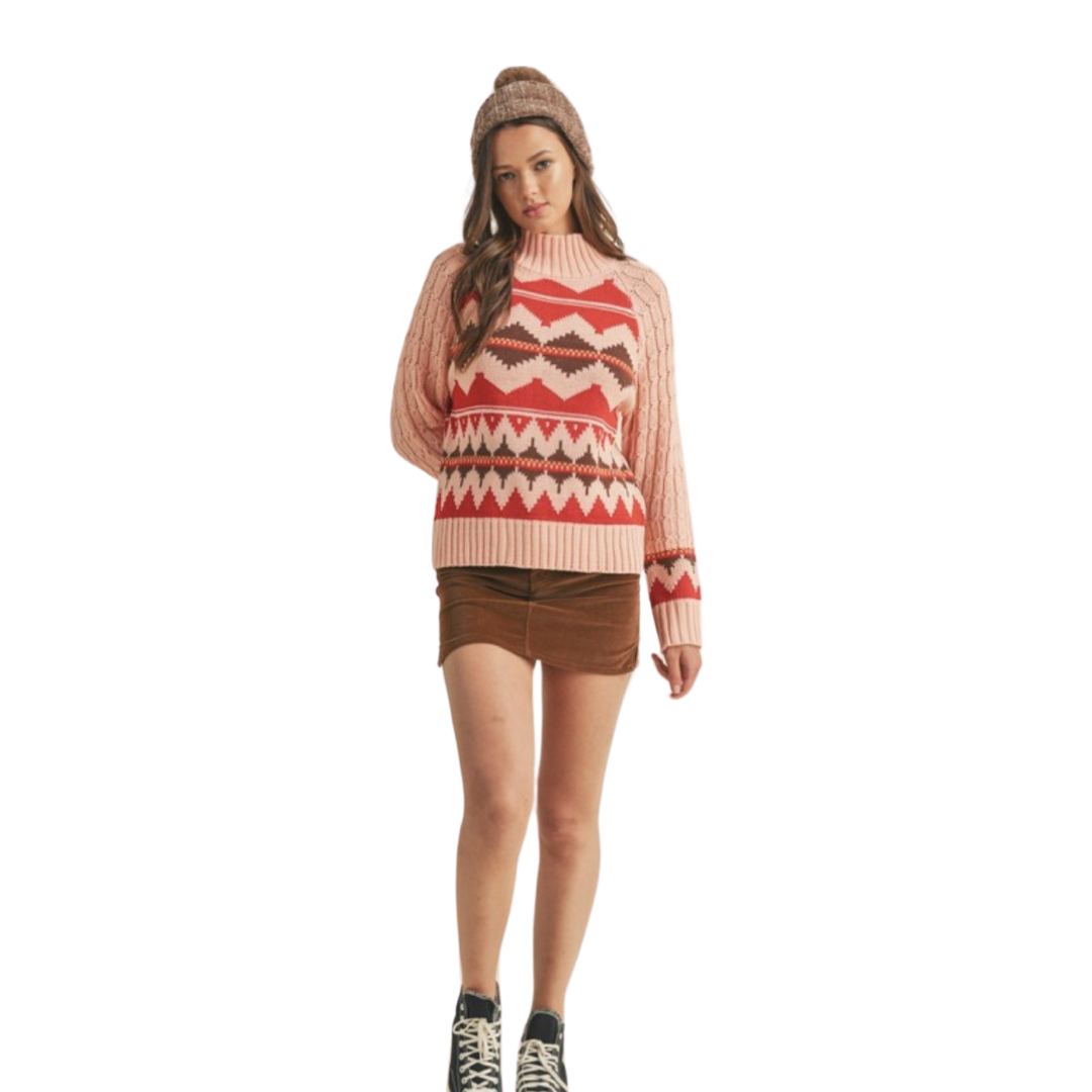 Apparel- En Merci Faire Isle Turtleneck Sweater