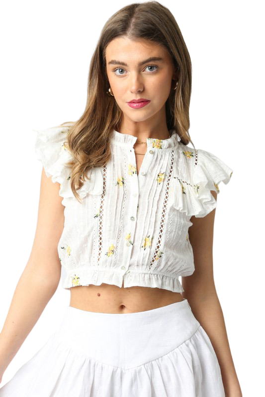 Apparel-Olivaceous Chase Floral Shirt