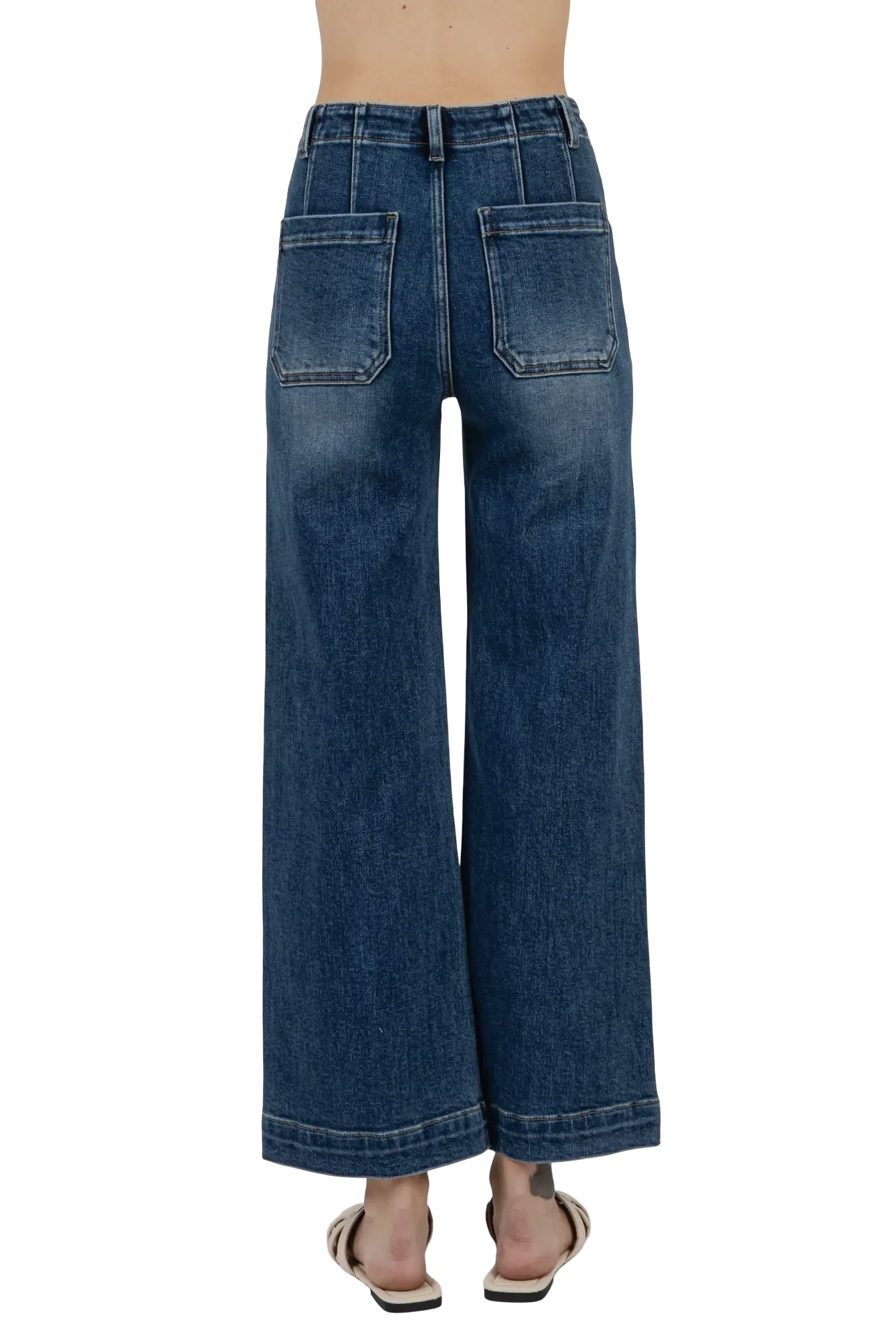 Apparel- Letter To Juliet Paola Wide Leg Jeans with Seam Lines