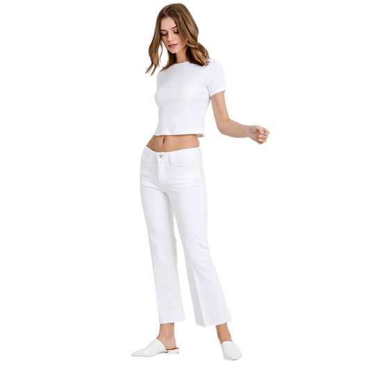 Apparel- Letter To Juliet Sisily Scissor Cut with Crease Jeans