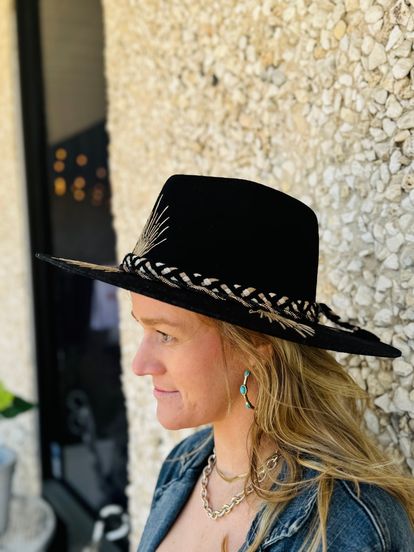 Hats- C.Shel Black Felt Hat