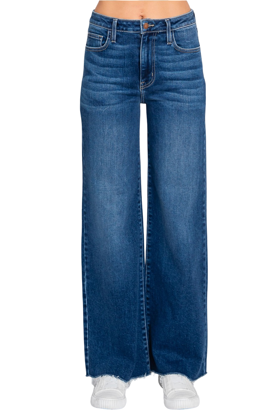 Apparel- Letter To Juliet Paola A-Line Wide Scissor Cut Jeans