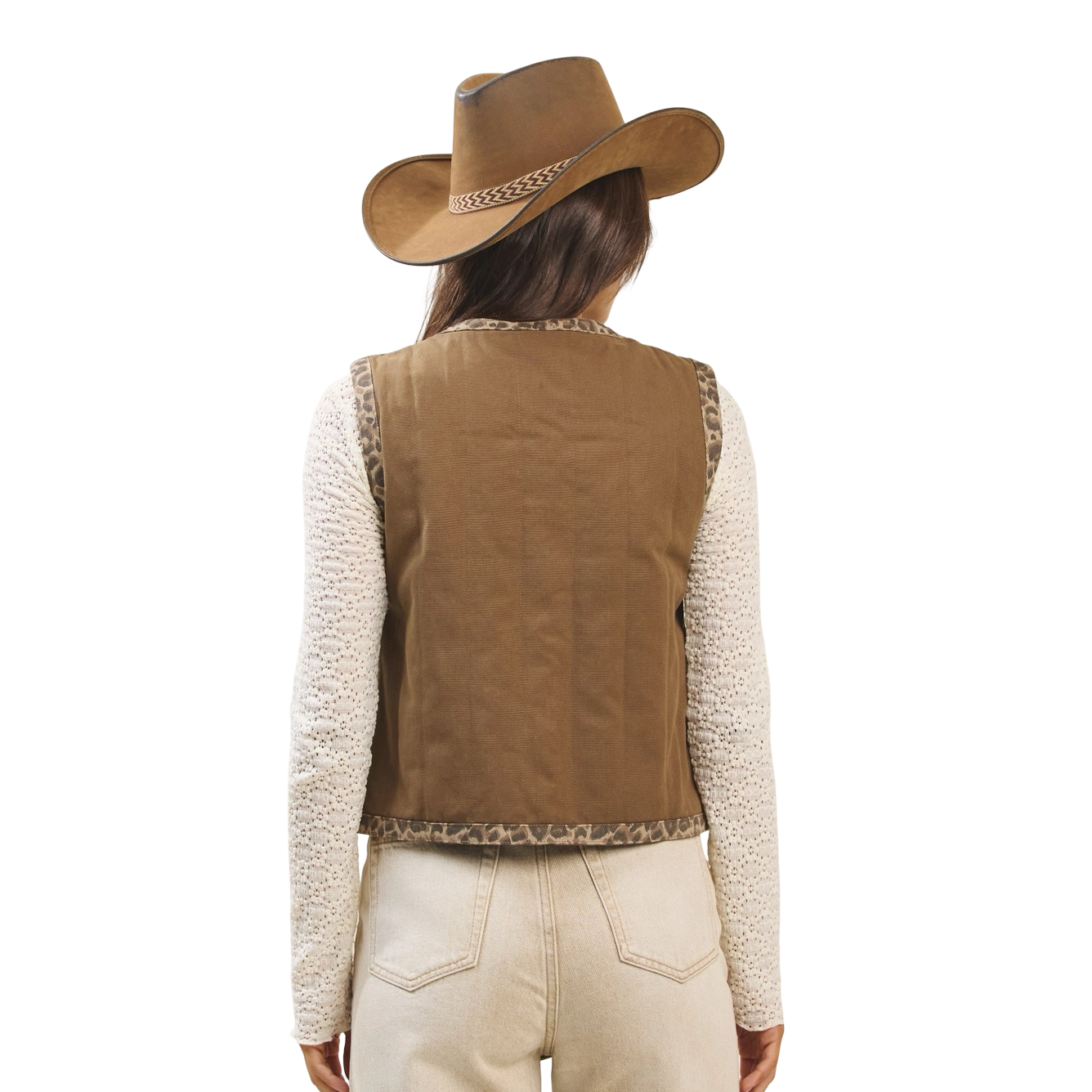 Apparel- Able Leopard Padded Vest Top