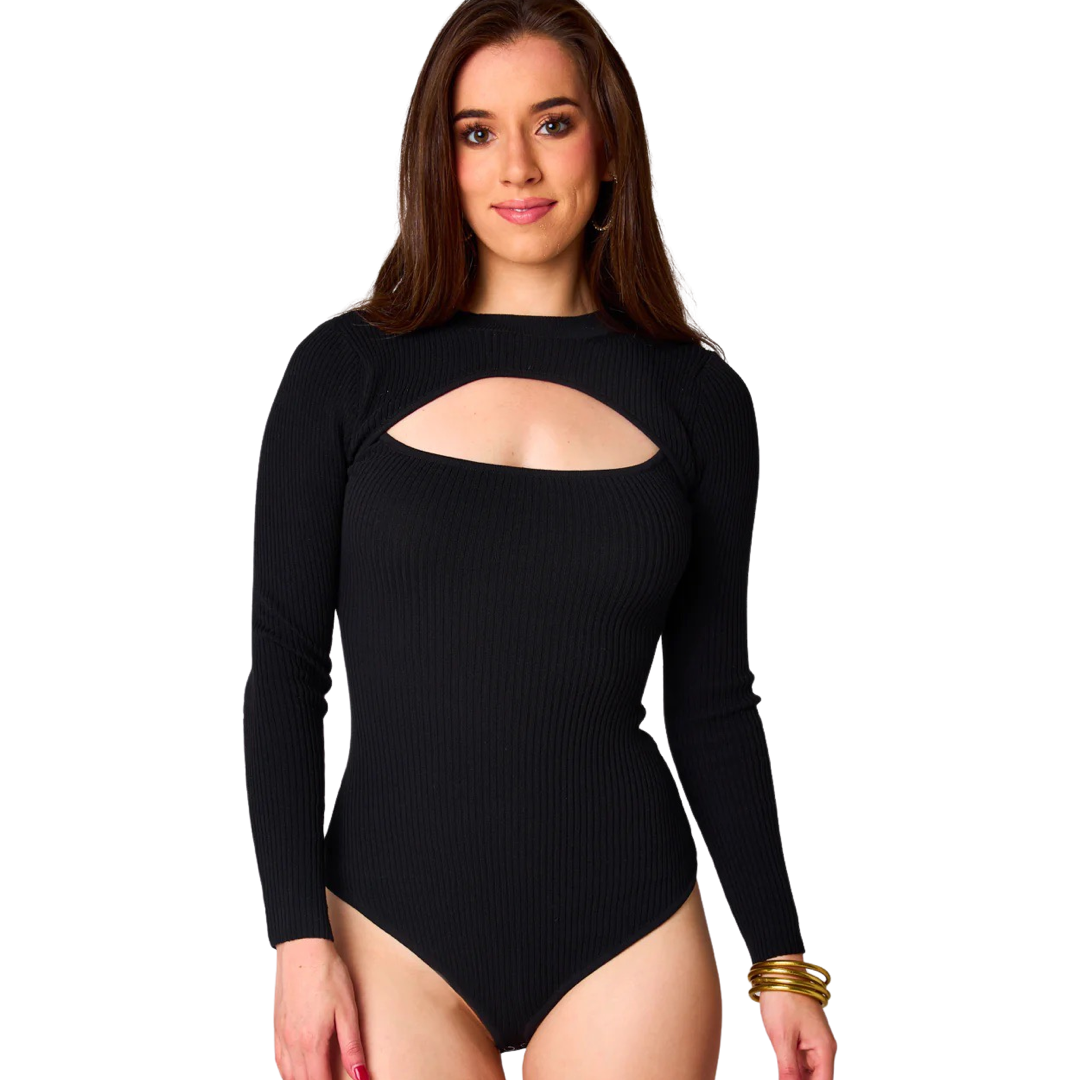 Apparel- Buddy Love Nadia Long Sleeve Cutout Bodysuit