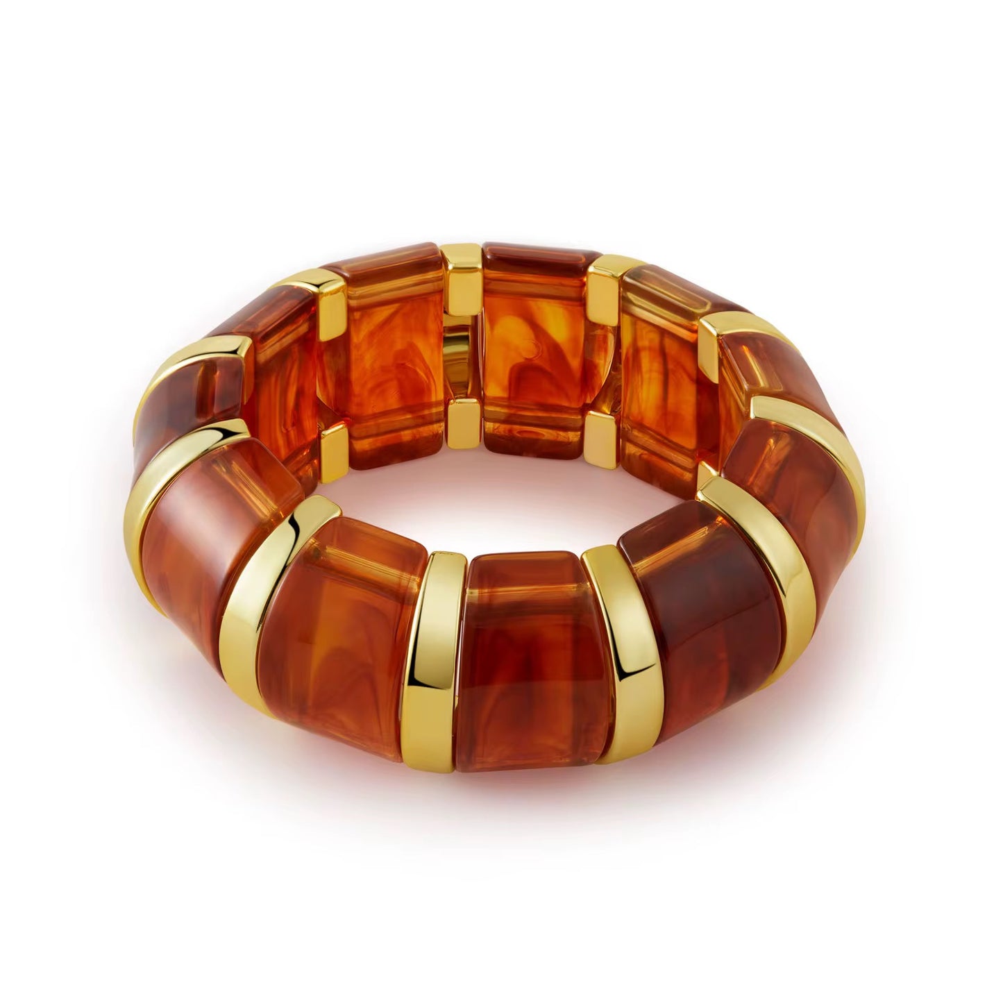 Bracelets- M&E Bling Retro Acrylic Punk Stretch Bracelet