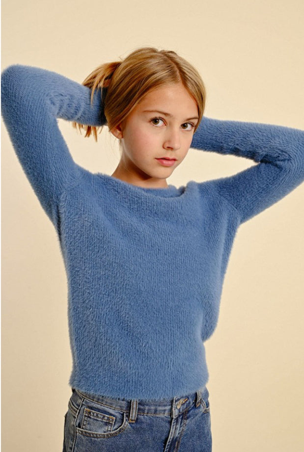 Girls-Molly Bracken Girl Round Neck Sweater