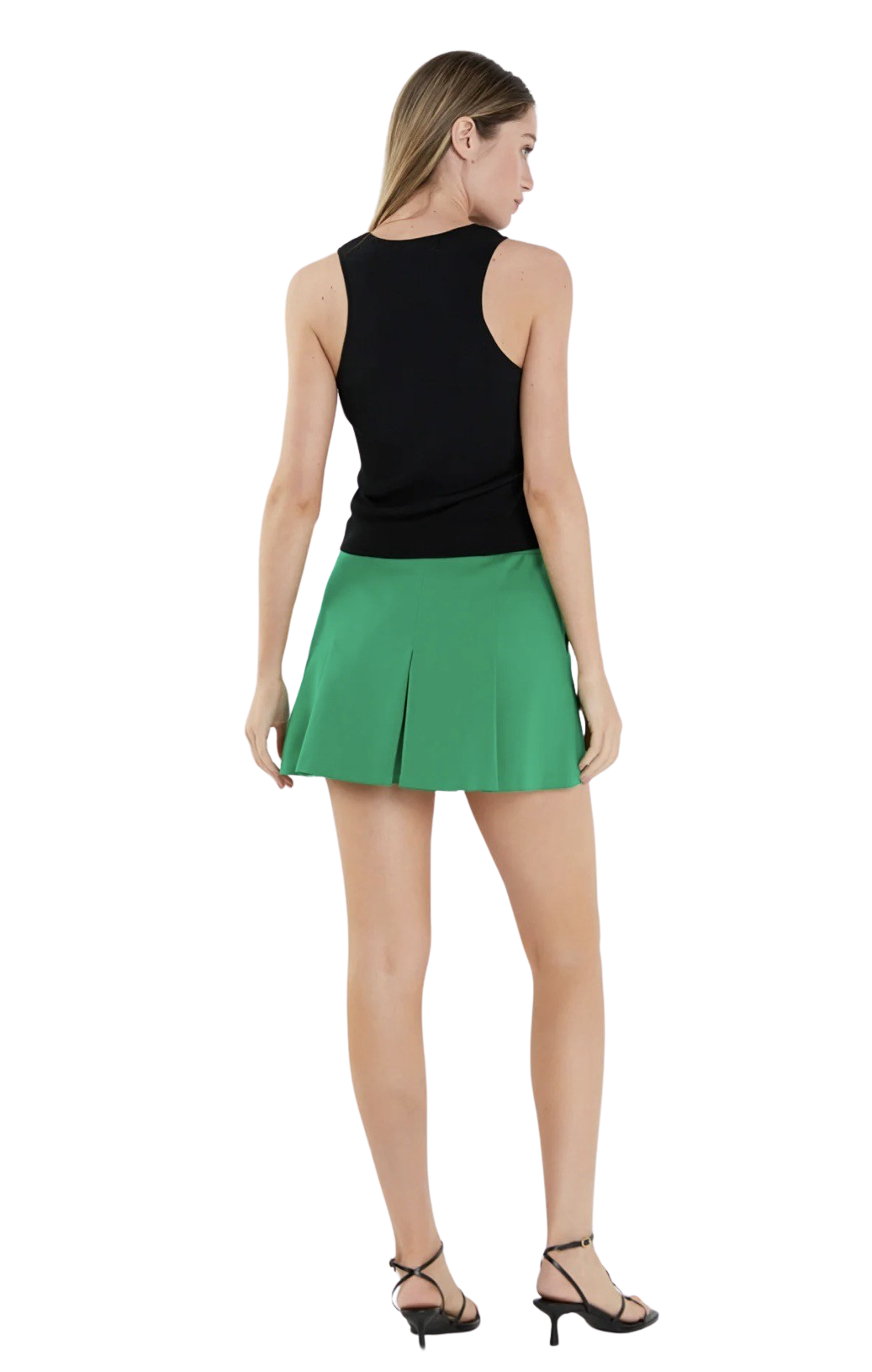 Apparel- English Factory Pleated Mini Skort Skirt