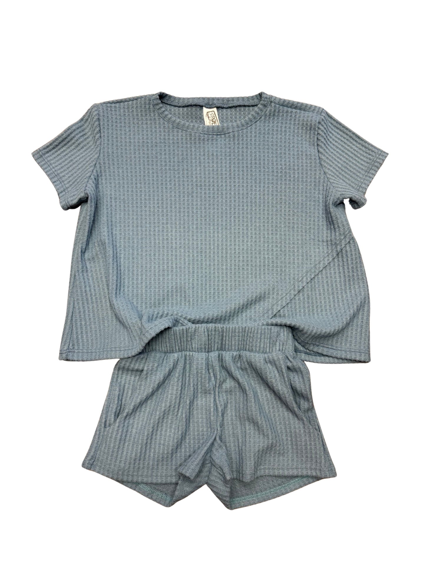 Girls- Erge Waffle Weave Short Set