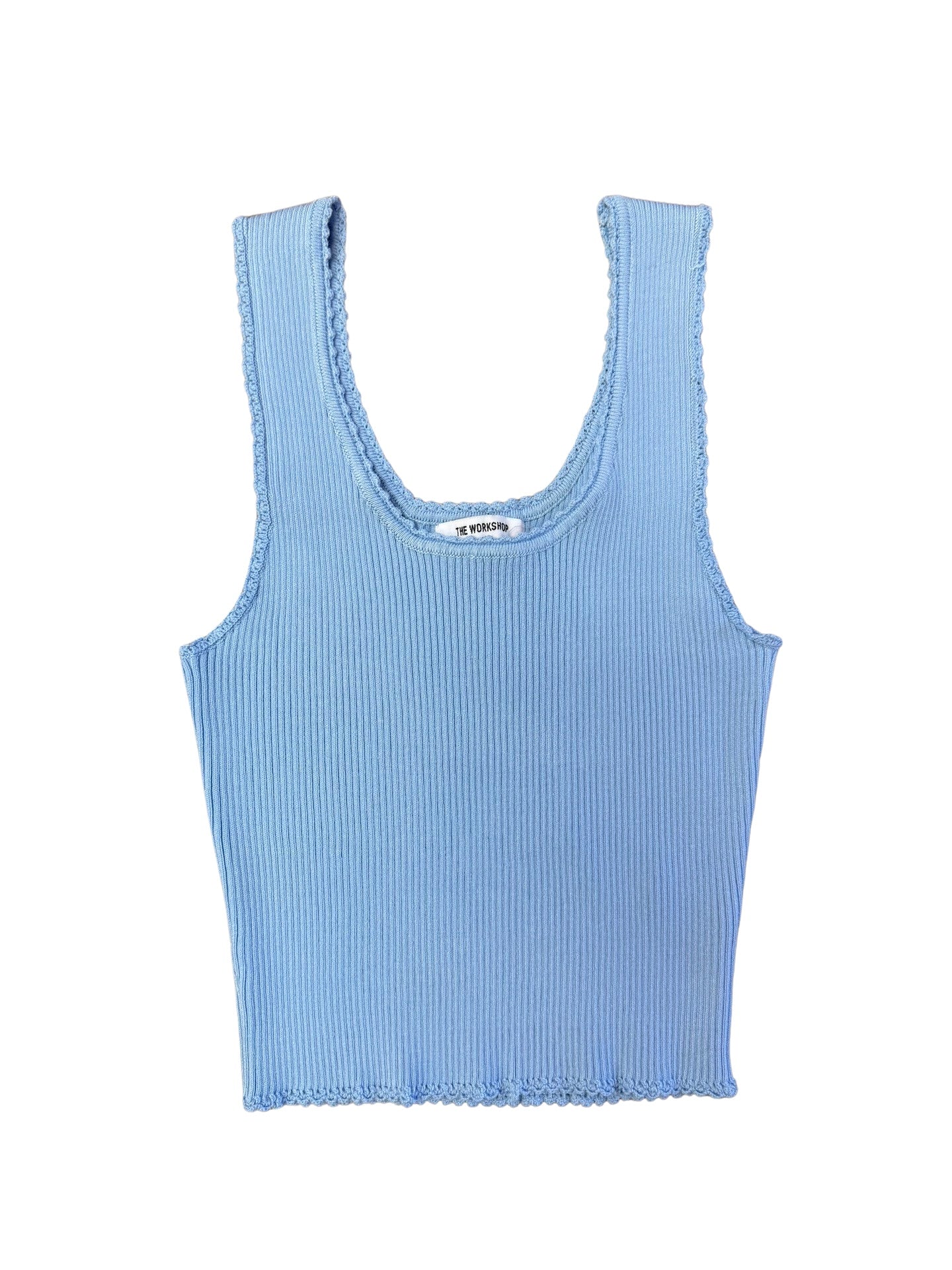 Apparel- The Workshop Crotchet Edged Rib Tank