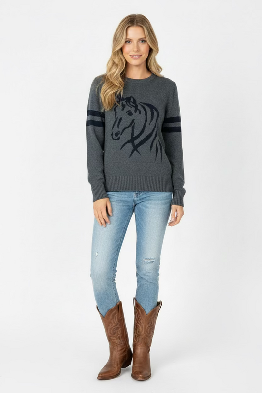 Road Trips Horse Sweater