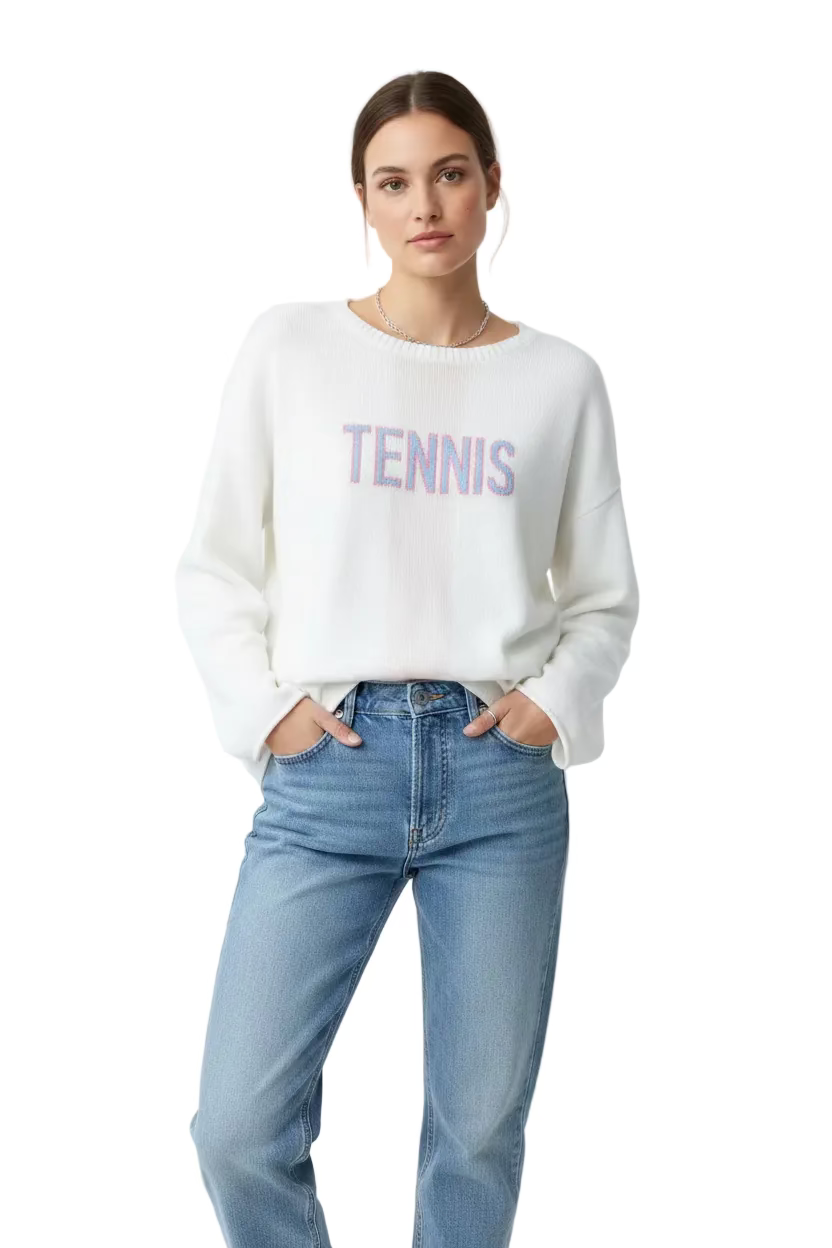 Pink Pineapple Novelty Custom Tennis Sweater