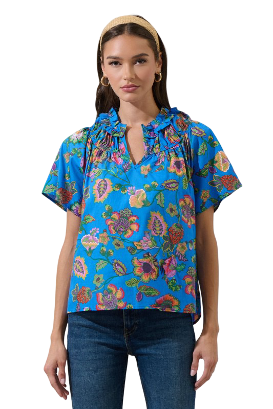 Sugarlips Anabelle Floral Smocked Top