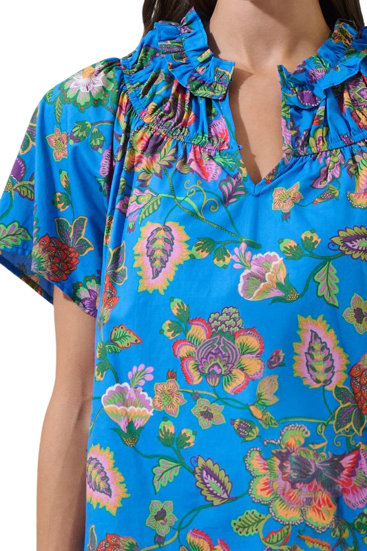Sugarlips Anabelle Floral Smocked Blouse
