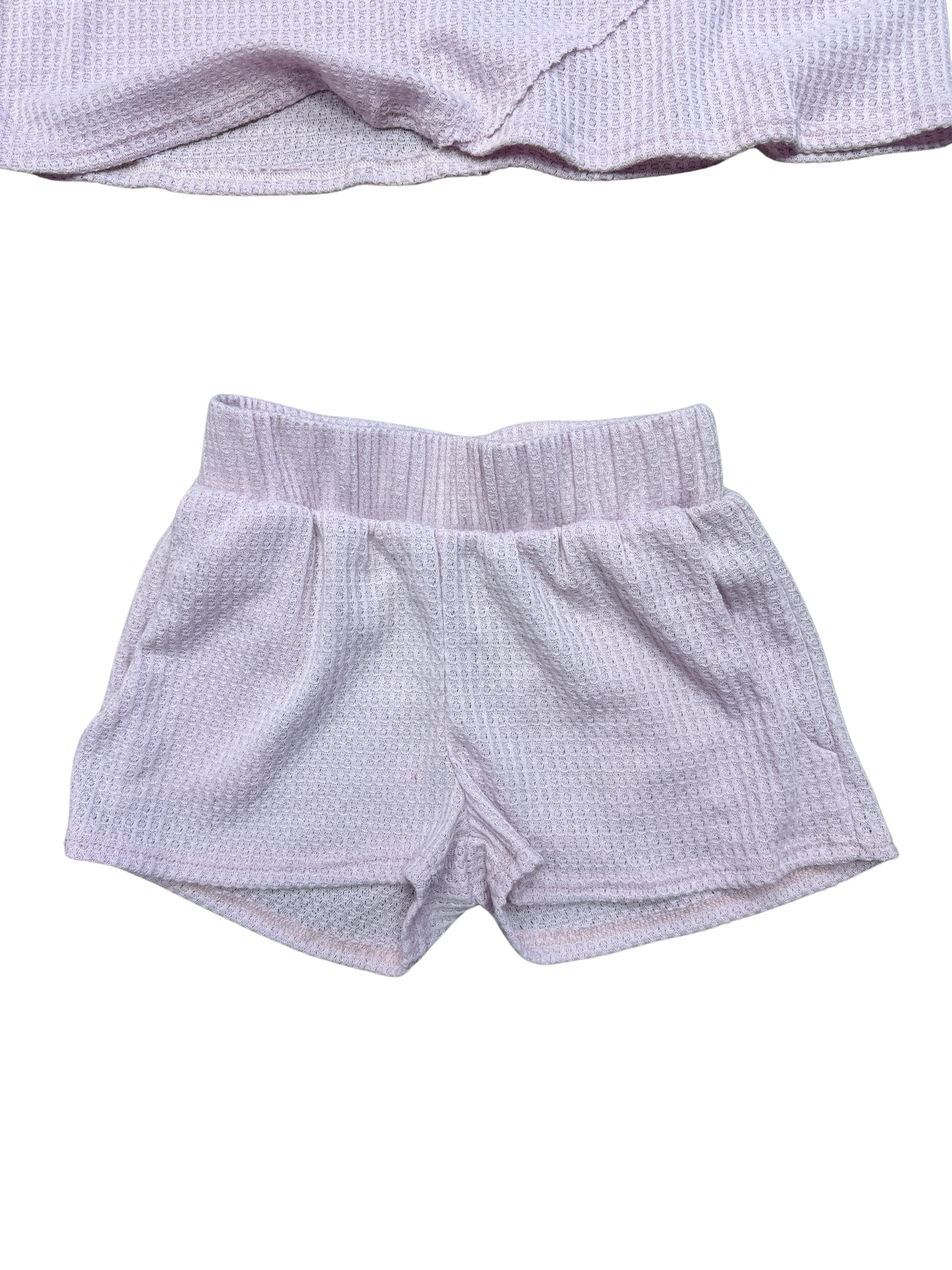 Girls- Erge Waffle Weave Short Set