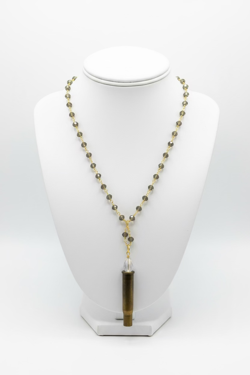 Necklaces- M&E Bling Hand Crafted Shotgun Shell Dainty Chain Necklace