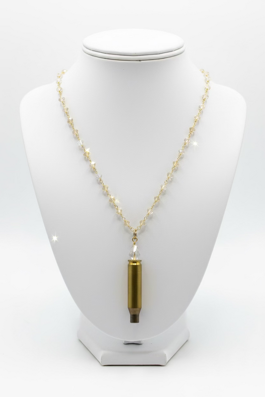 Necklaces- M&E Bling Hand Crafted Shotgun Shell Dainty Chain Necklace