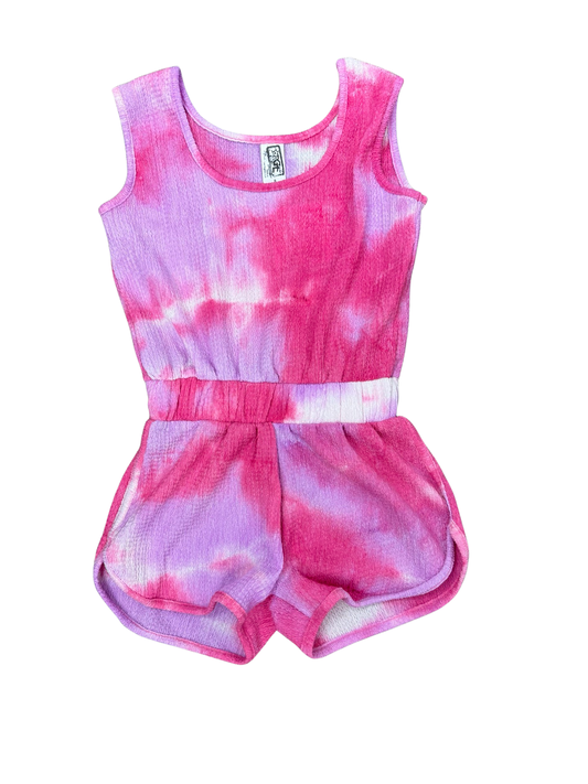 Girls- Erge Tie Dye Knit Romper