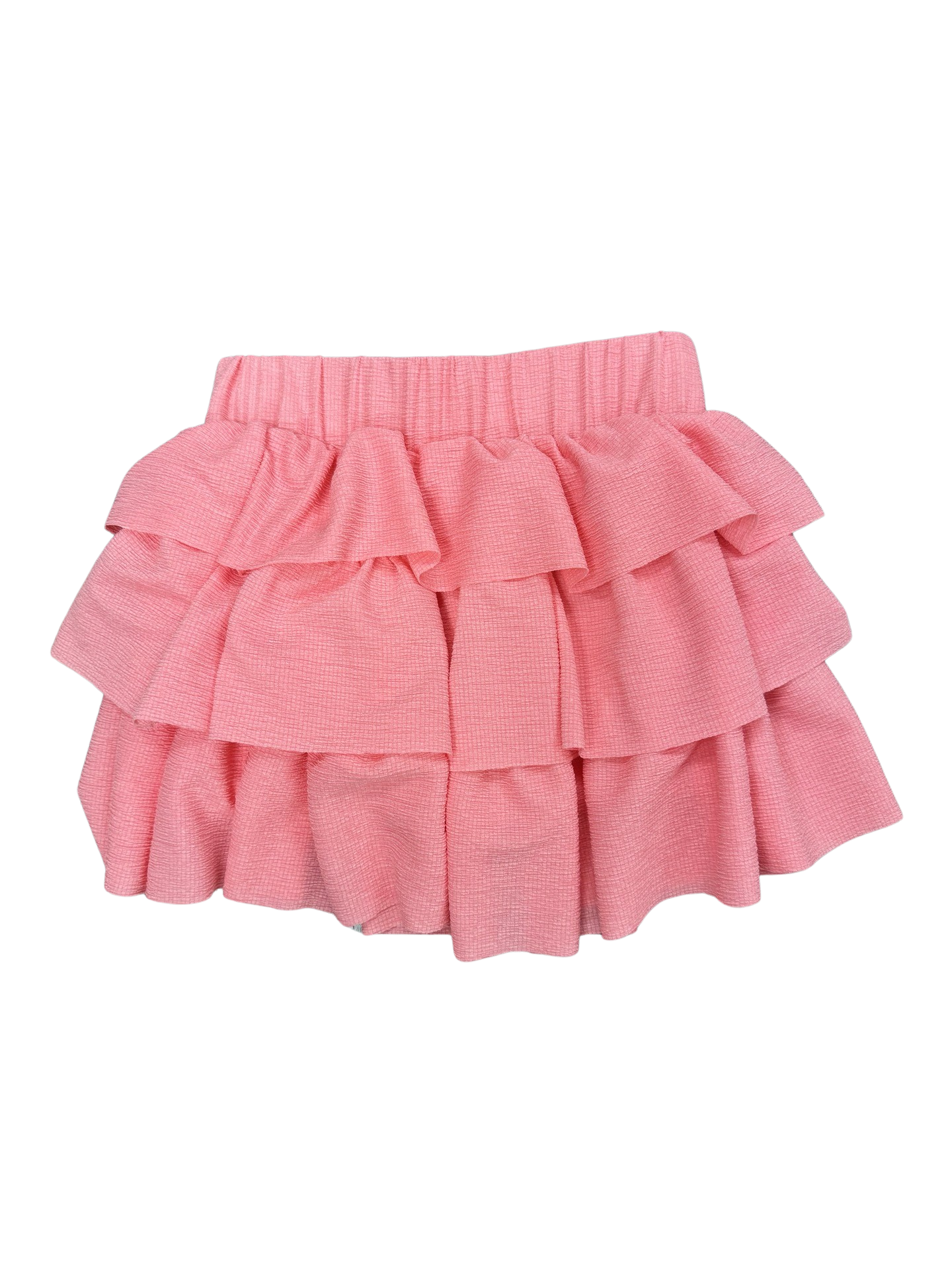 Girls- Erge Crinkle Crepe Ruffle Skirt