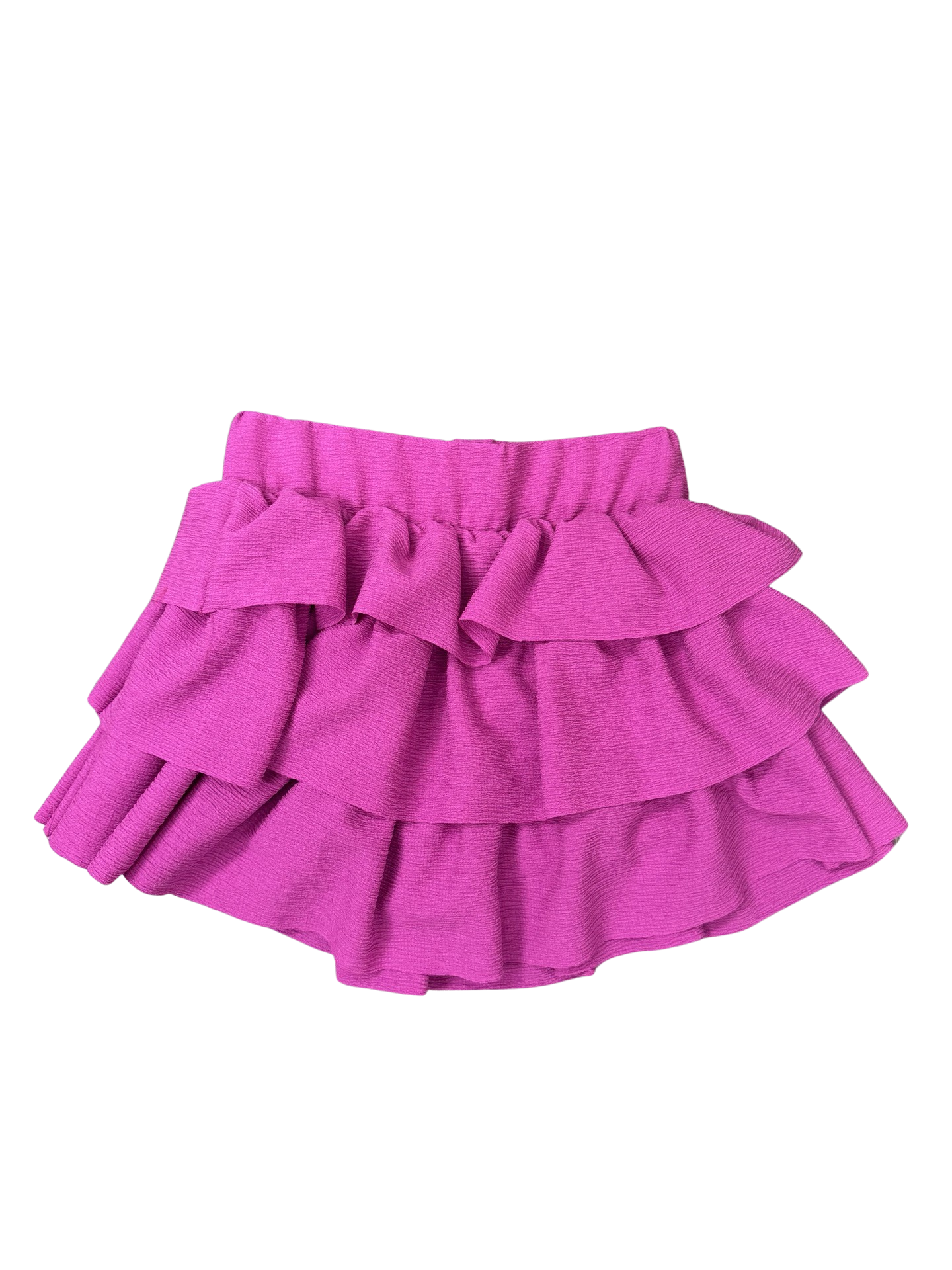 Girls- Erge Crinkle Crepe Ruffle Skirt