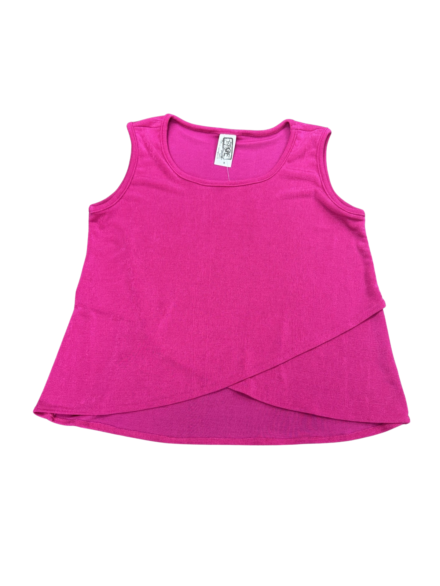 Girls- Erge Solid Slinky Layer Bottom Tank and Short Set