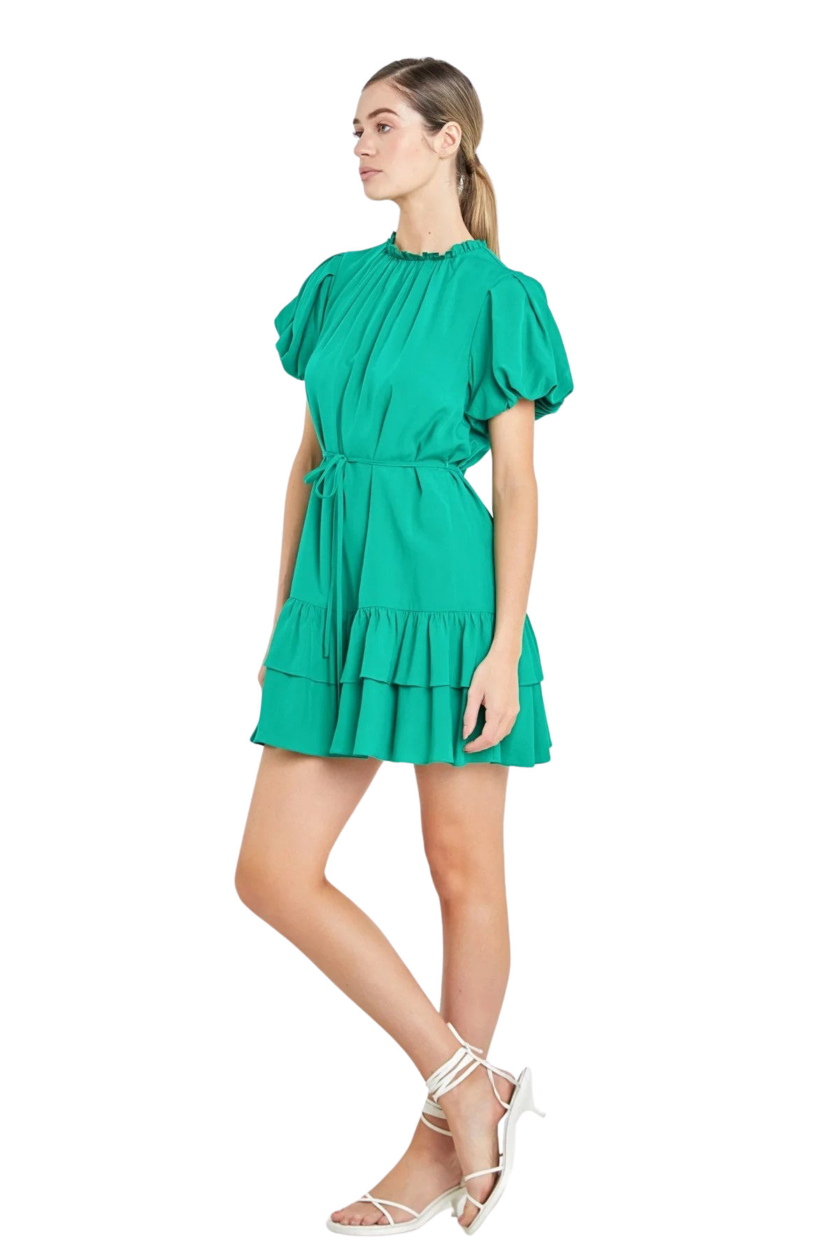Apparel- English Factory Skinny Belted Mini Dress