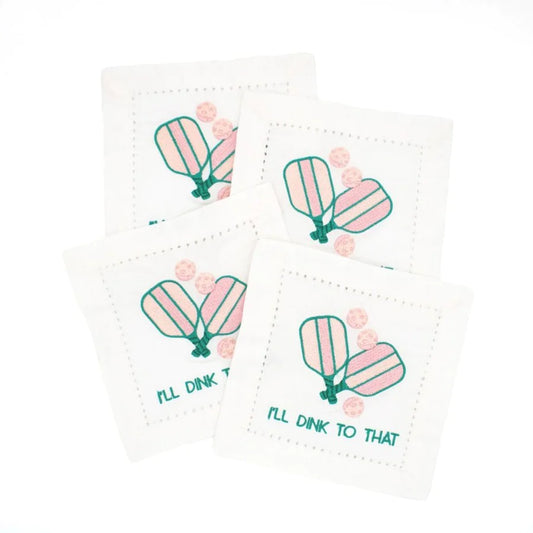 Napkins- 8 Oak Lane Embroidered Cocktail Napkins