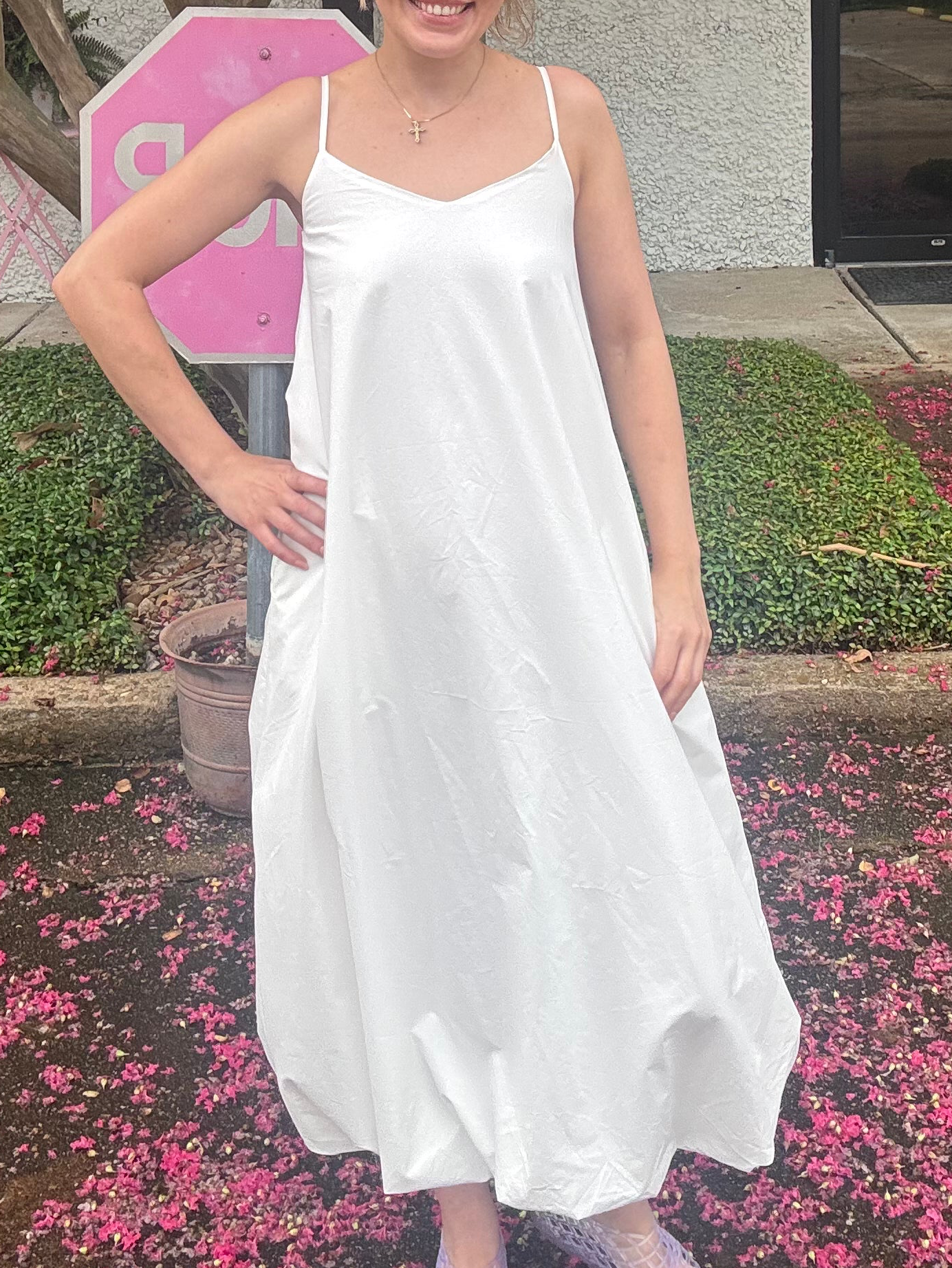 Needii Bubble Hem Maxi Dress