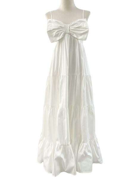Apparel- Reset by Jane Solid Maxi Bow Dress