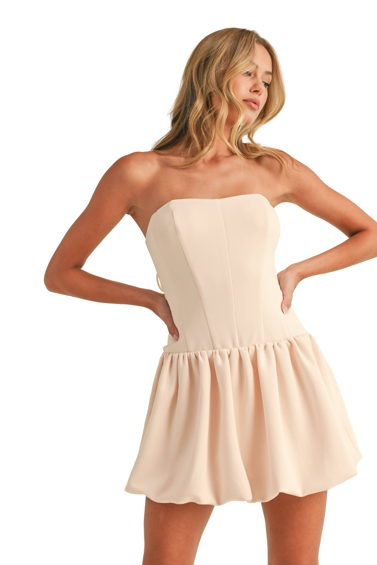 drop waist romper dress Ruched Drop Waist Romper Dress - Garage - Greys