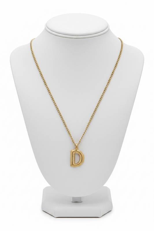 Necklaces- Canvas Initials Necklace