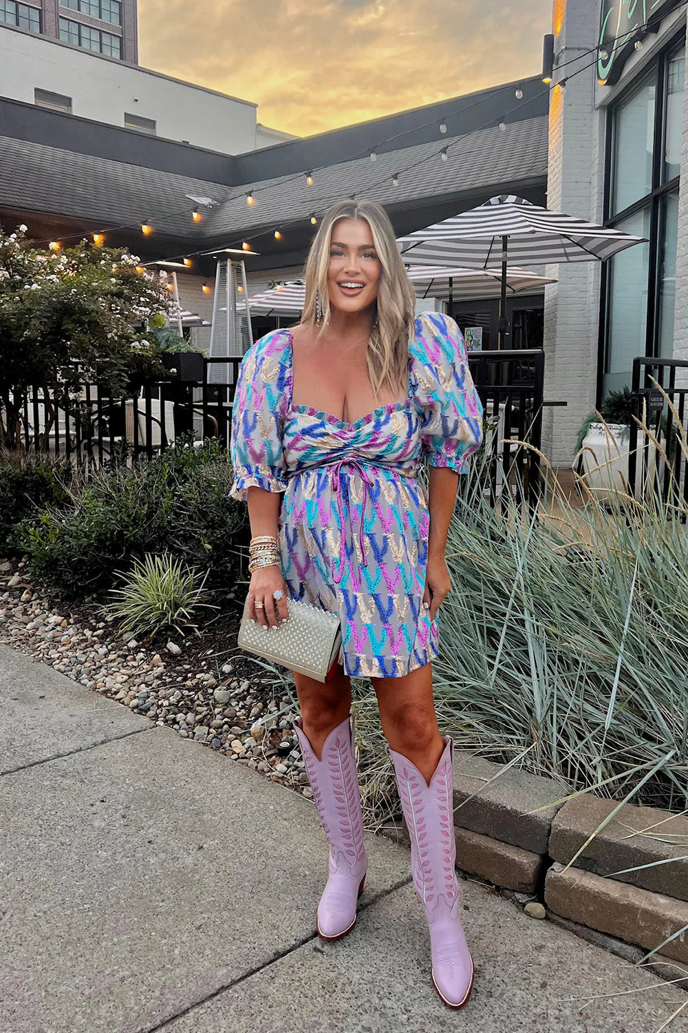 Apparel- Buddy Love Colby Puff Sleeve Dress