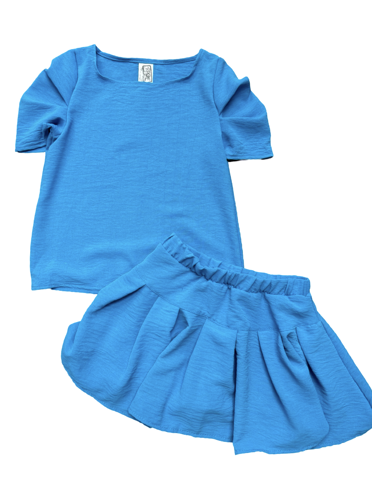 Girls- Erge Airflow Pleated Sleeve Top