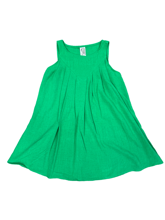 Girls- Erge Linen Tank Dress