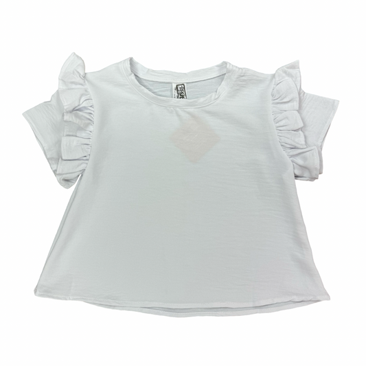 Girls- Erge Airflow Ruffled Sleeve Top