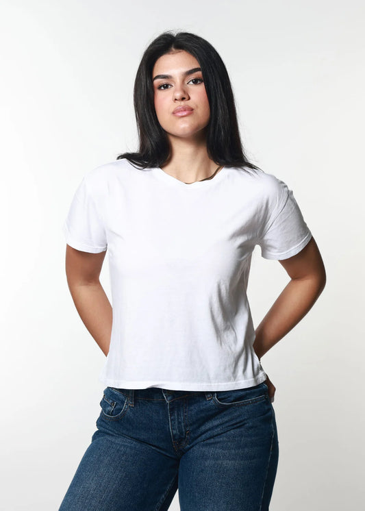 Girl Dangerous Basic White Classic Tee