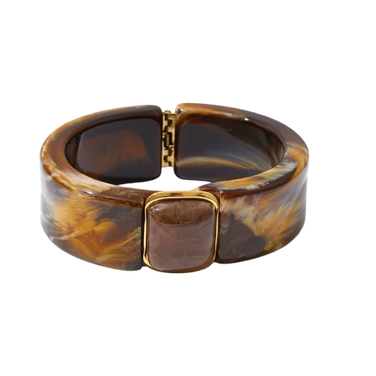 Bracelets- M&E Bling Retro Resign Hinge Bracelet