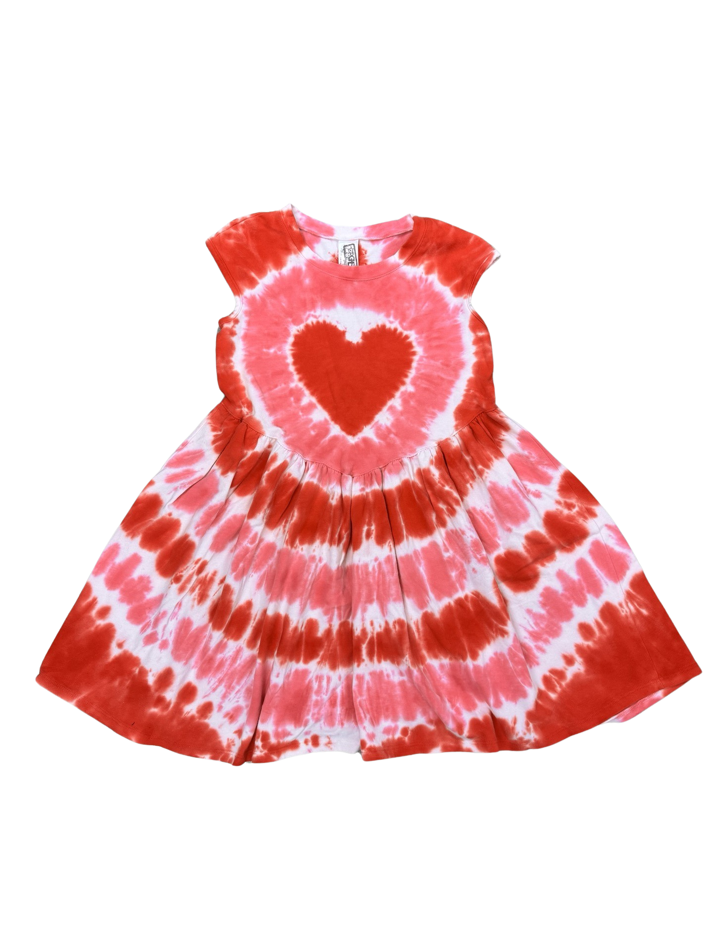Girls- Erge Tie Dye Heart Dress
