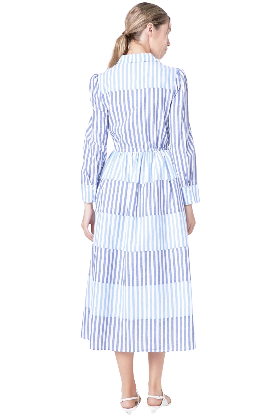 Apparel- English Factory Stripe Block Maxi Dress