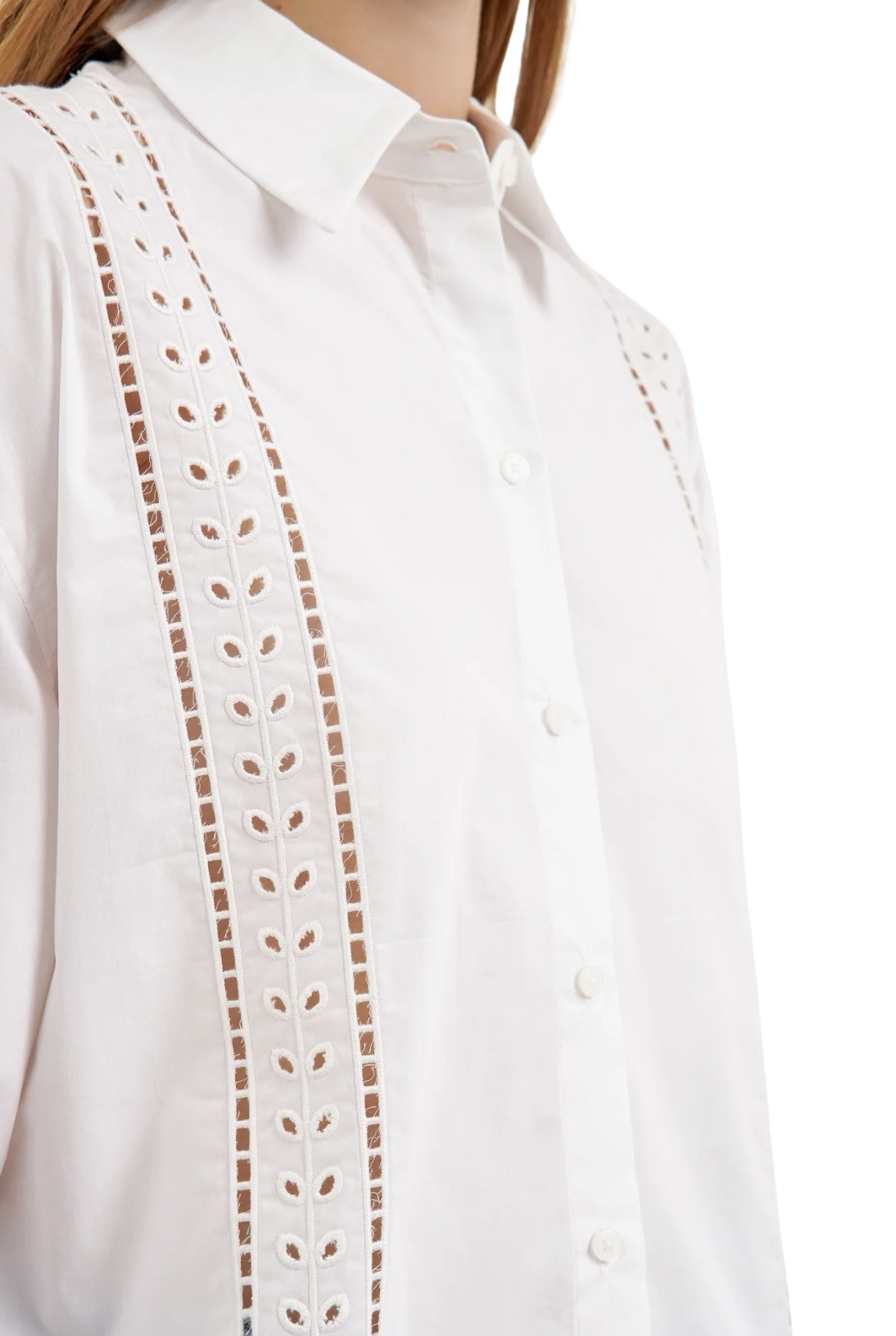 Apparel- English Factory Embroidery Detail Shirt