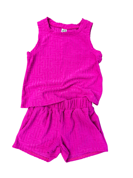Girls- Erge Velour Short Set