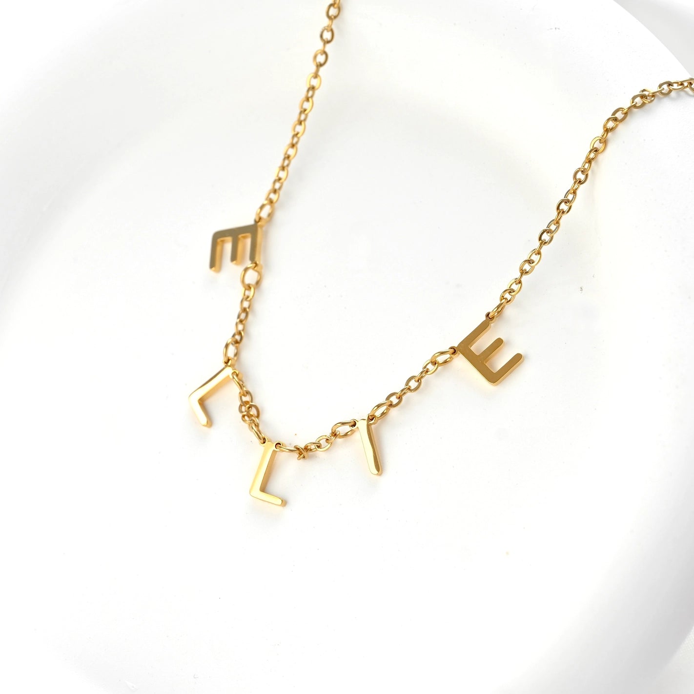 Necklaces- Custom Letter Pendant Initials Necklace
