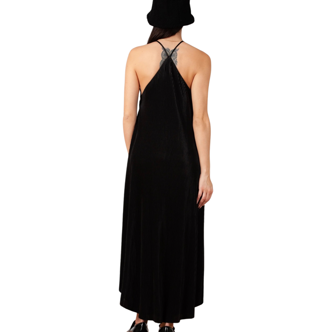 Apparel- Lucca Khloe Plisse Slip Dress