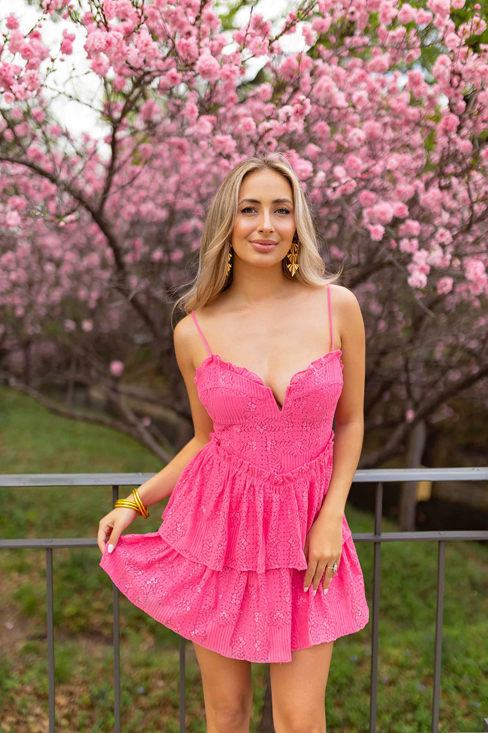 Apparel- Buddy Love Sissy Sweetheart Neckline Lace Dress