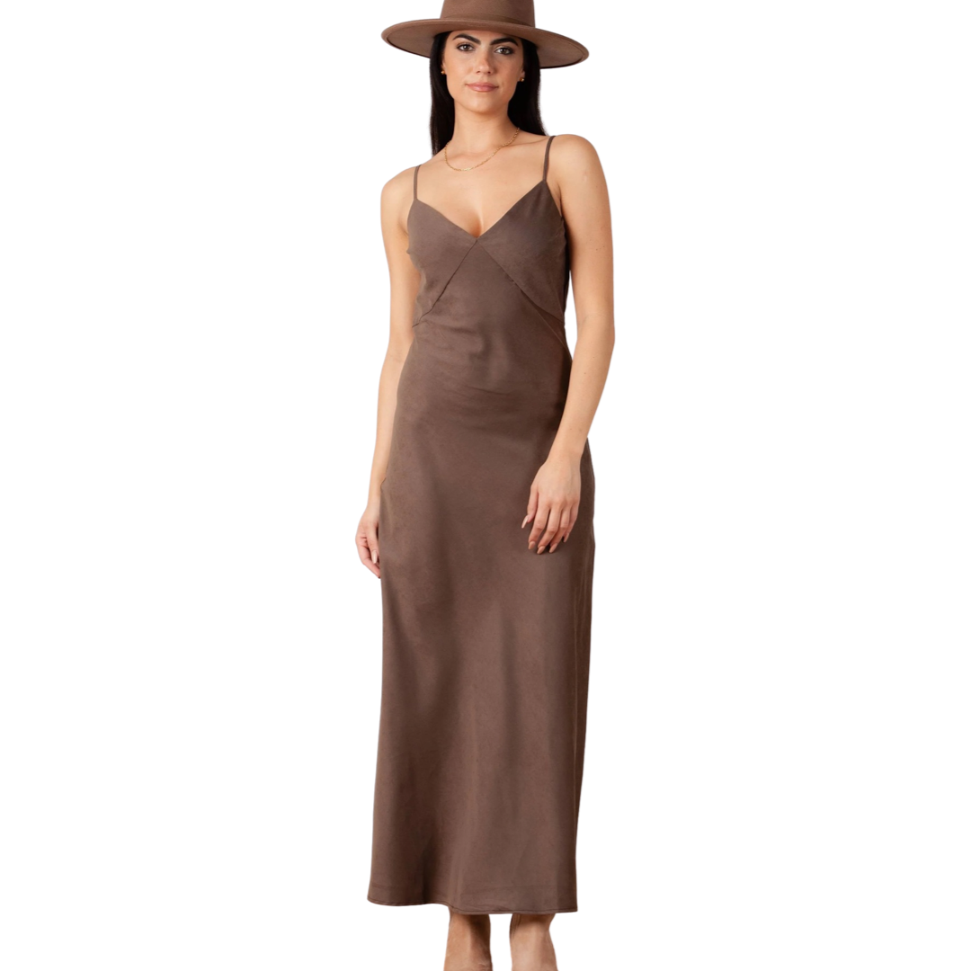 Apparel- Lucca Jenn Seam Detail Slip Dress