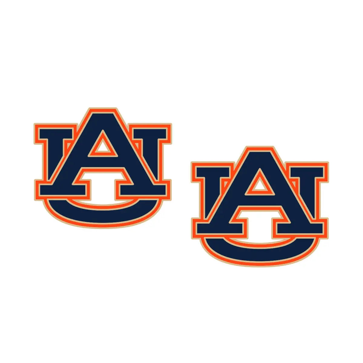 Earrings- Canvas Auburn Tigers Enamel Stud Earrings
