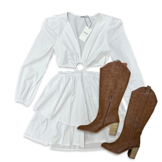 Apparel- Dreamer O-Ring Cut Out Dress