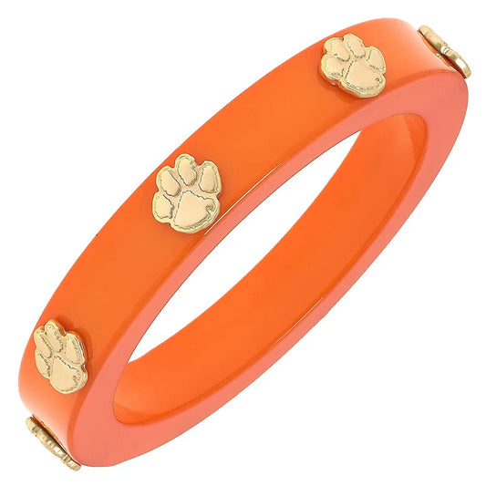 Bracelets- Canvas Game Day Clemson Resign Bangle